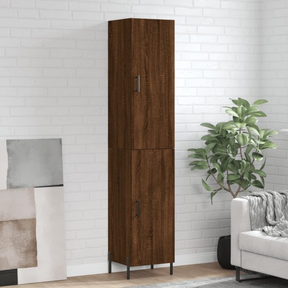 Buffet haut Chêne marron 34,5x34x180 cm 