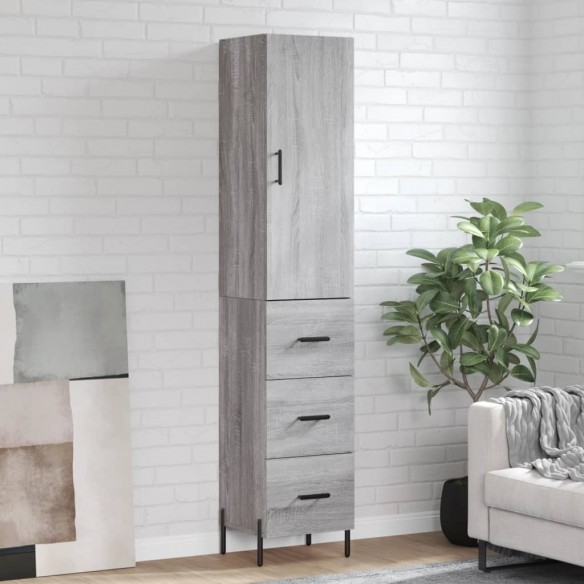 Buffet haut Sonoma gris 34,5x34x180 cm 