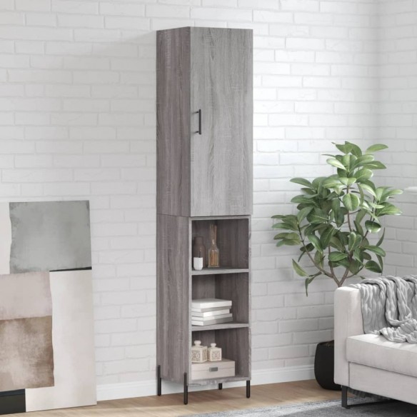 Buffet haut Sonoma gris 34,5x34x180 cm 