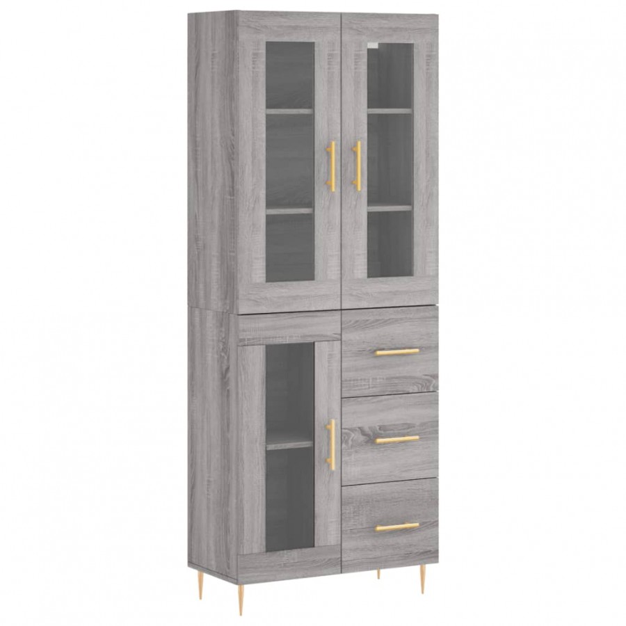 Buffet haut Sonoma gris 69,5x34x180 cm 