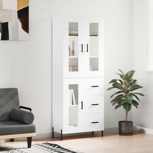 Buffet haut Blanc 69,5x34x180 cm 