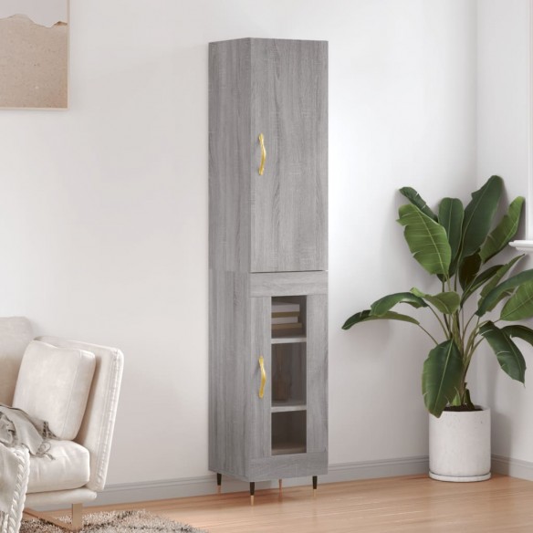 Buffet haut Sonoma gris 34,5x34x180 cm 