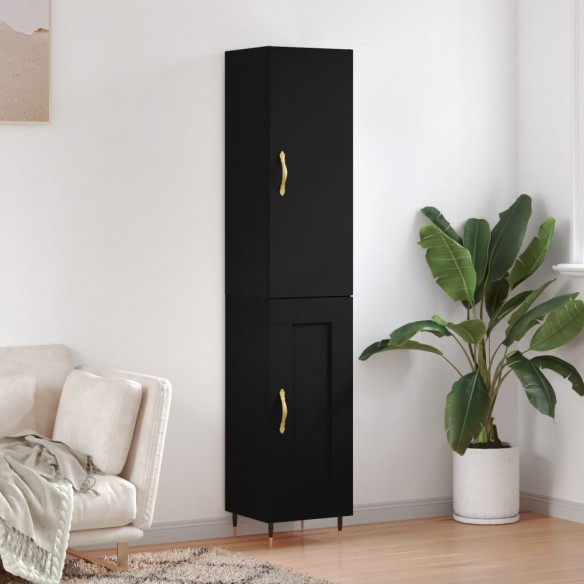 Buffet haut Noir 34,5x34x180 cm 
