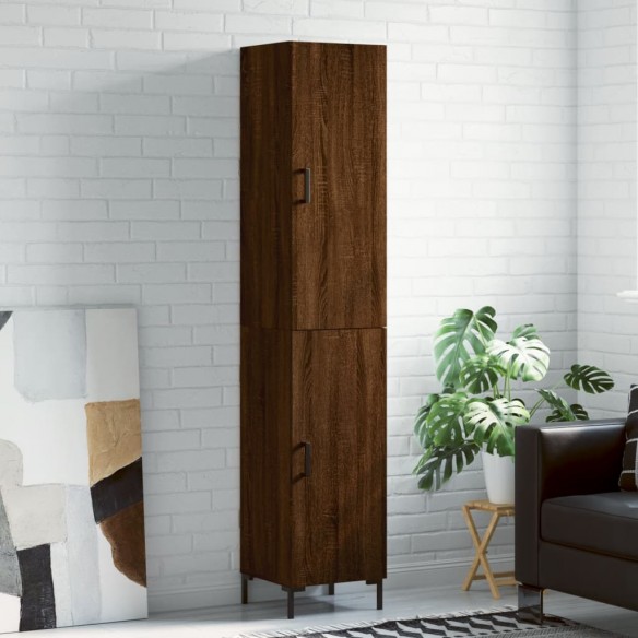 Buffet haut Chêne marron 34,5x34x180 cm 