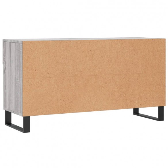 Banc à chaussures sonoma gris 102x35x55 cm bois d'ingénierie