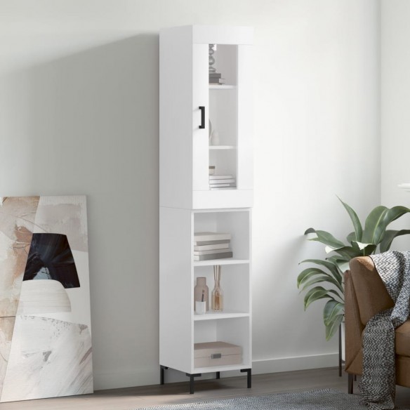 Buffet haut Blanc 34,5x34x180 cm 