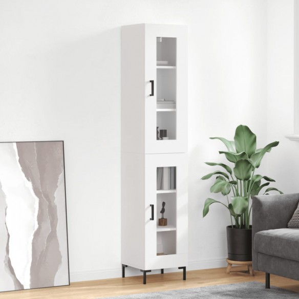 Buffet haut Blanc 34,5x34x180 cm 
