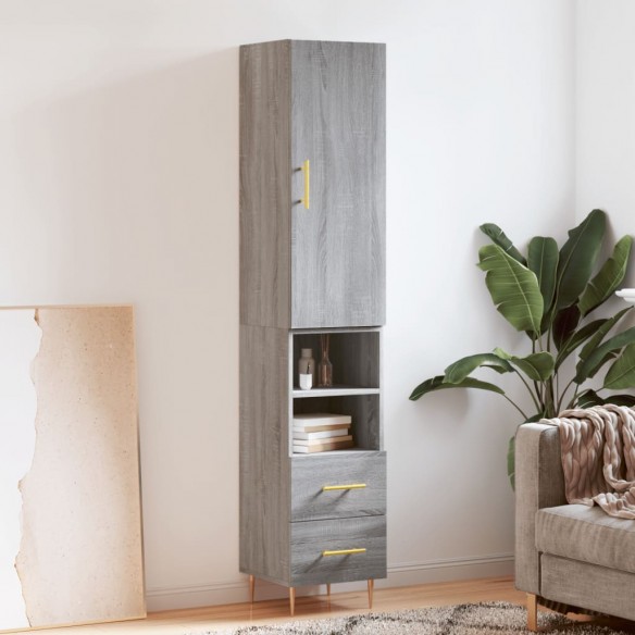 Buffet haut Sonoma gris 34,5x34x180 cm 