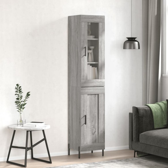 Buffet haut Sonoma gris 34,5x34x180 cm 