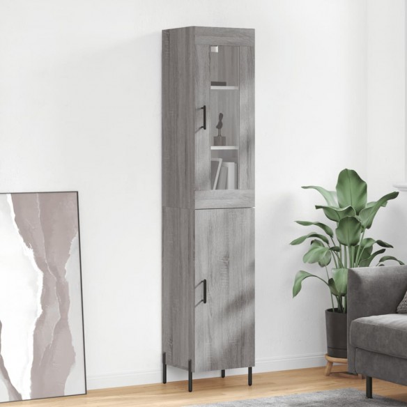 Buffet haut Sonoma gris 34,5x34x180 cm 