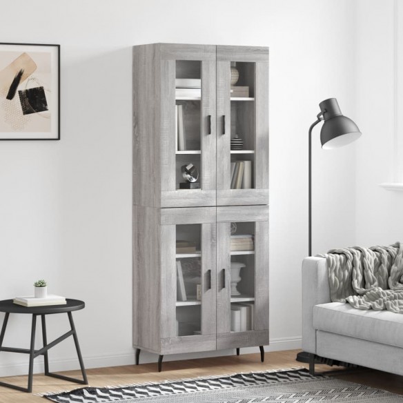Buffet haut Sonoma gris 69,5x34x180 cm 