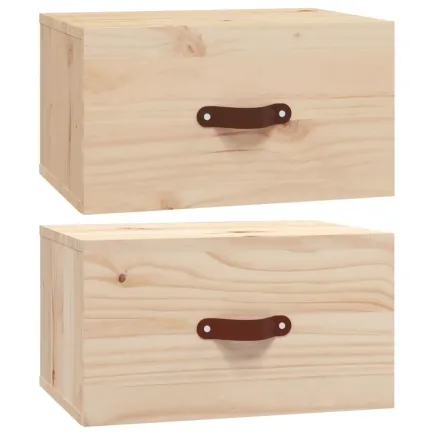 Tables de chevet murales 2 pcs 40x29,5x22 cm 2
