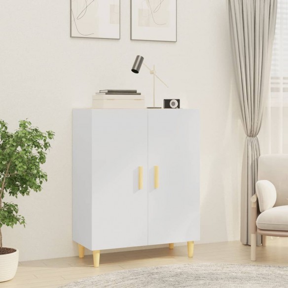Buffet Blanc brillant 70x34x90 cm 