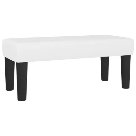 Banc Blanc 70x30x30 cm Similicuir 2