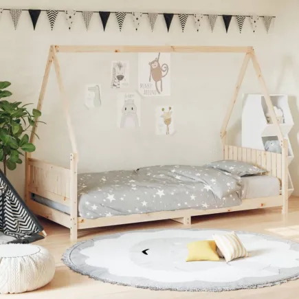 Lit pour enfants 90x200 cm bois de pin massif