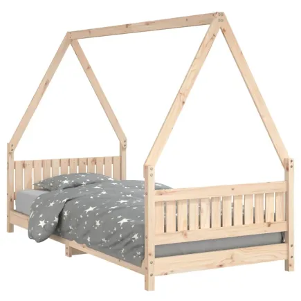 Lit pour enfants 90x200 cm bois de pin massif 2