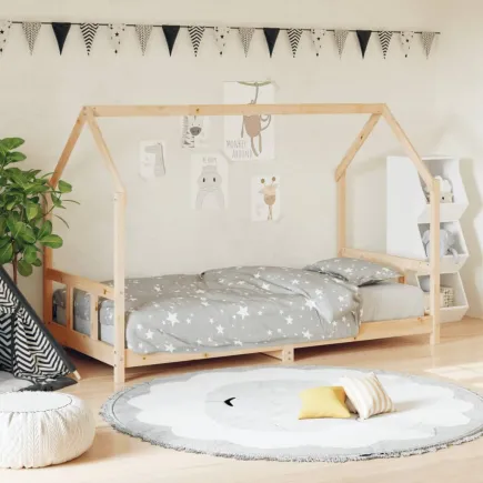Lit pour enfants 90x200 cm bois de pin massif