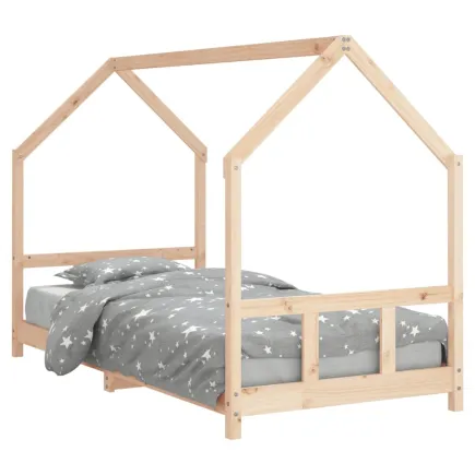 Lit pour enfants 90x200 cm bois de pin massif 2
