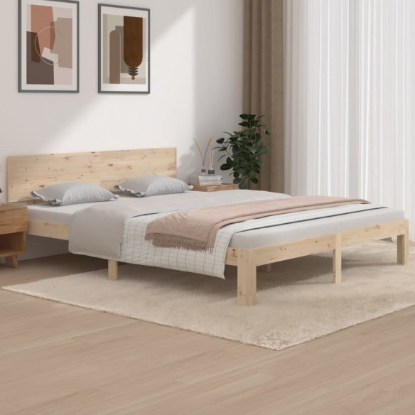 Lit Bois de pin massif 160x200 cm