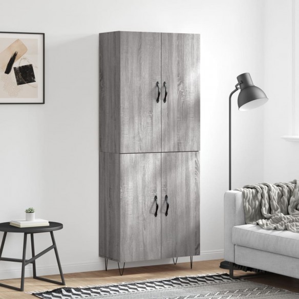 Buffet haut Sonoma gris 69,5x34x180 cm 