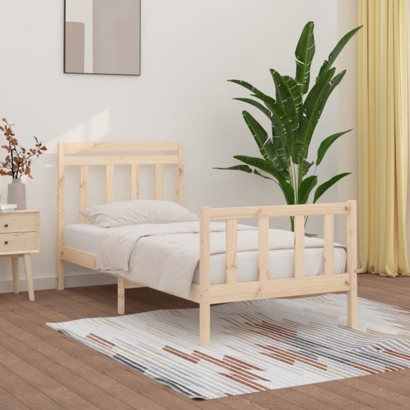 Lit Bois de pin massif 100x200 cm