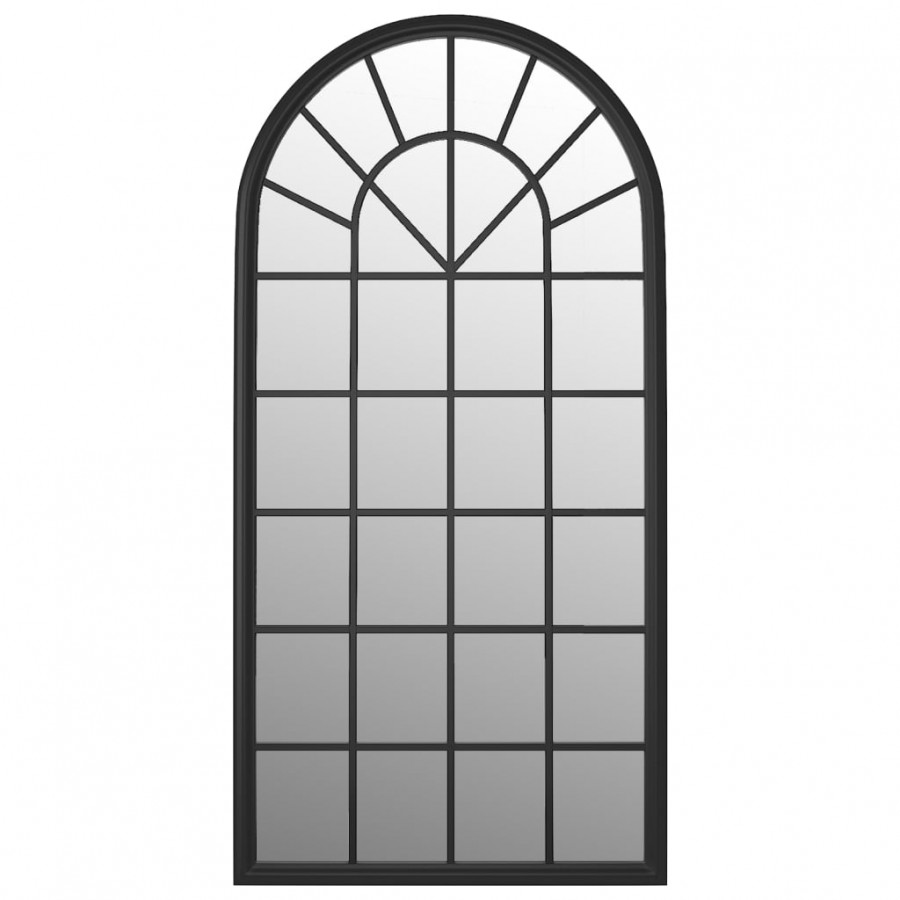 Miroir Noir 90x45 cm Fer pour utilisation à l'intérieur
