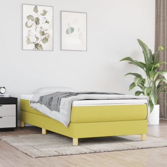 Lit Vert 80x200 cm Tissu