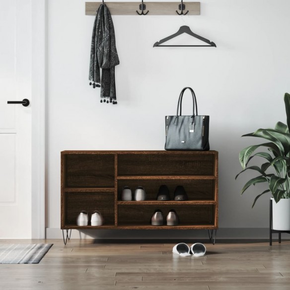Armoire à chaussures Chêne marron 102x36x60cm 