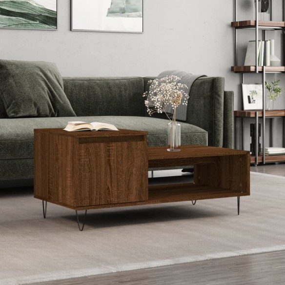 Table basse Chêne marron 100x50x45 cm 