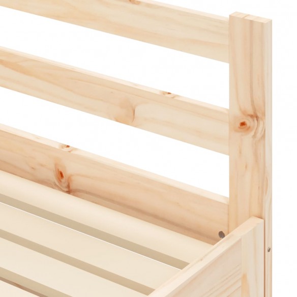 Lit de jour avec lit gigogne 90x200 cm bois de pin massif