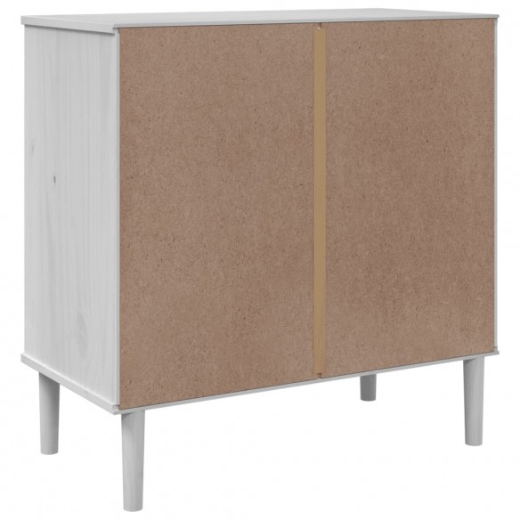 Commode SENJA aspect de rotin blanc bois de pin solide Commode SENJA aspect de rotin blanc bois de pin solide