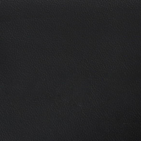 Banc avec dossier noir 112x65,5x75 cm similicuir