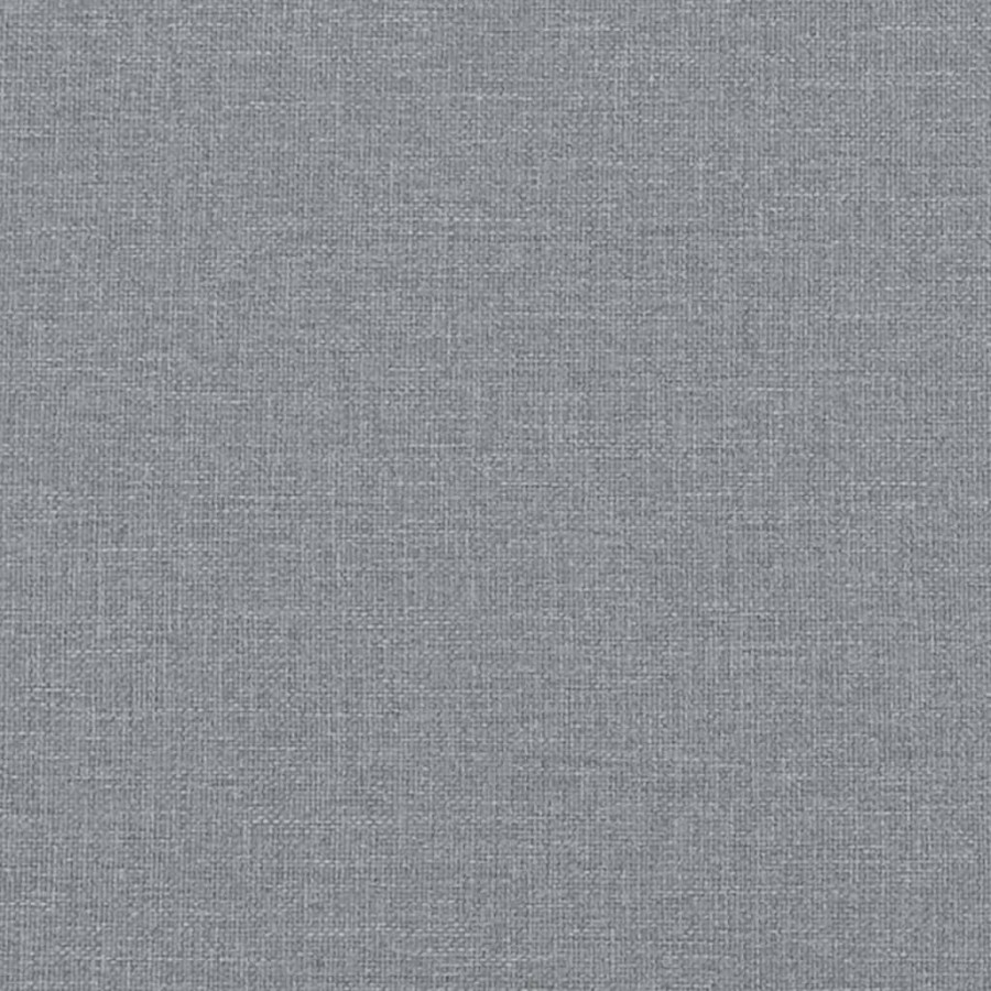 Banc à manger gris clair 124x32x45 cm acier et tissu