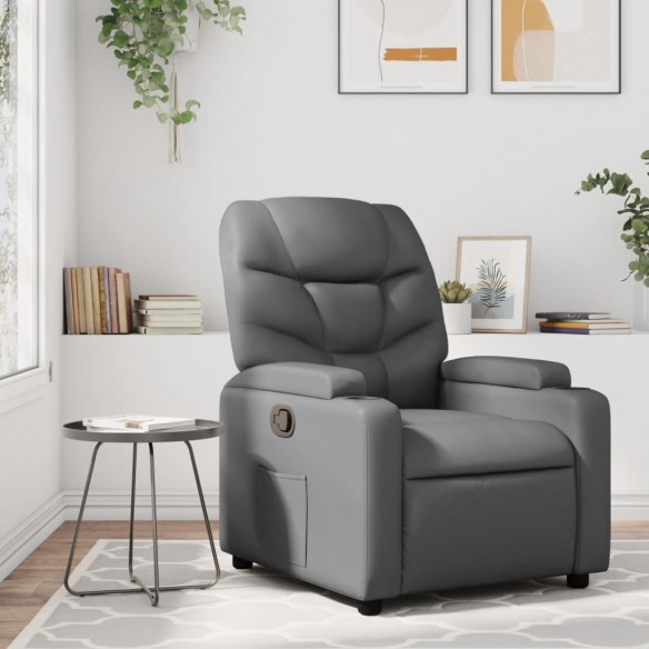 Fauteuil inclinable Gris Similicuir