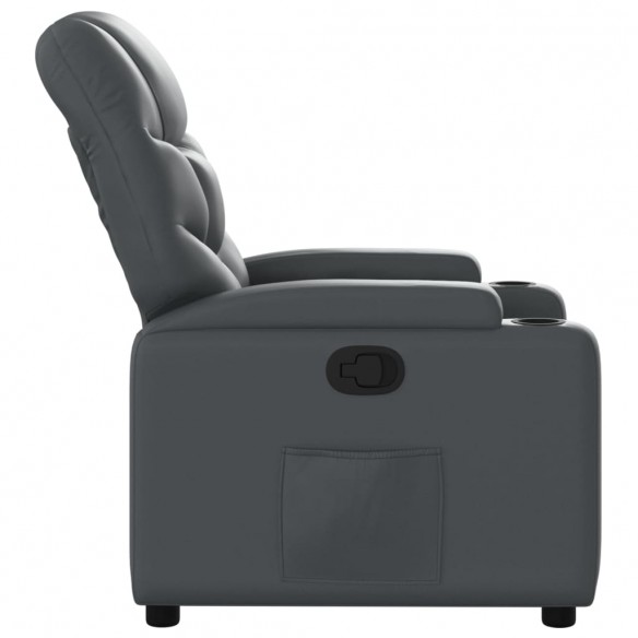 Fauteuil inclinable Gris Similicuir Fauteuil inclinable Gris Similicuir