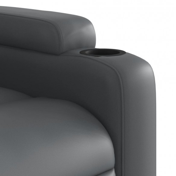 Fauteuil inclinable Gris Similicuir Fauteuil inclinable Gris Similicuir