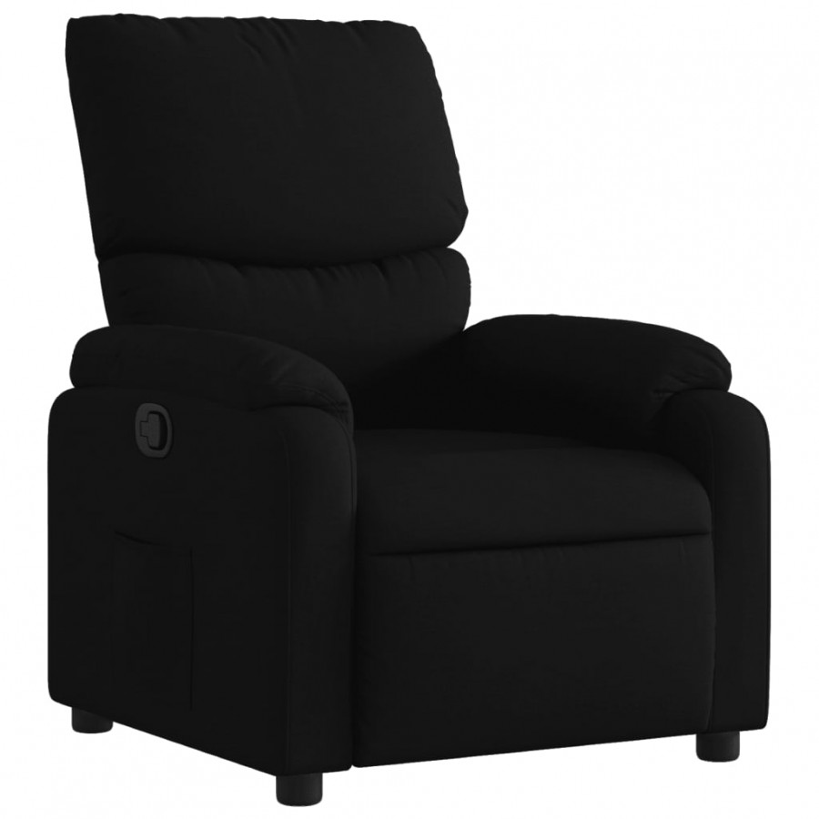 Fauteuil inclinable Noir Tissu