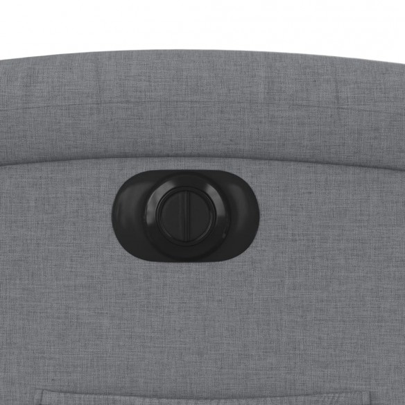 Fauteuil inclinable électrique Gris clair Tissu