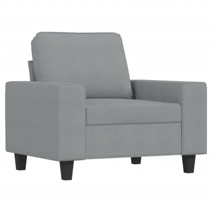 Fauteuil Gris clair 60 cm Tissu 2