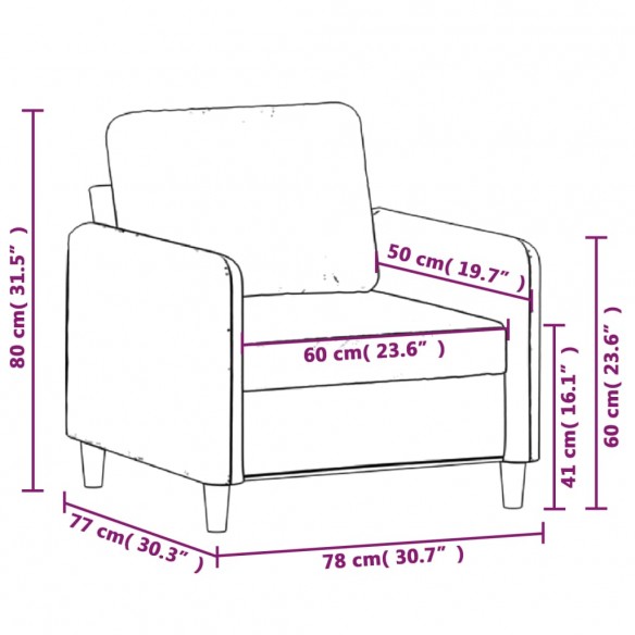 Fauteuil Noir 60 cm Velours Fauteuil Noir 60 cm Velours