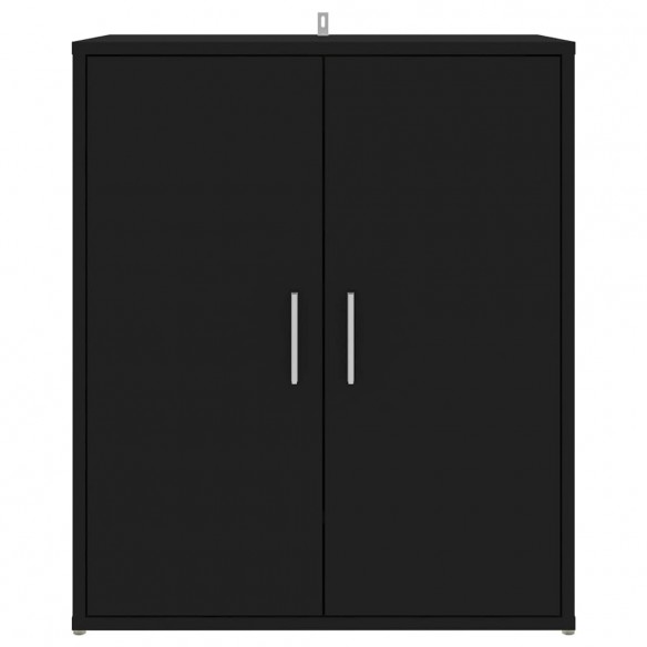Armoire à chaussures Noir 60x35x70 cm Aggloméré