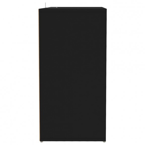 Armoire à chaussures Noir 60x35x70 cm Aggloméré