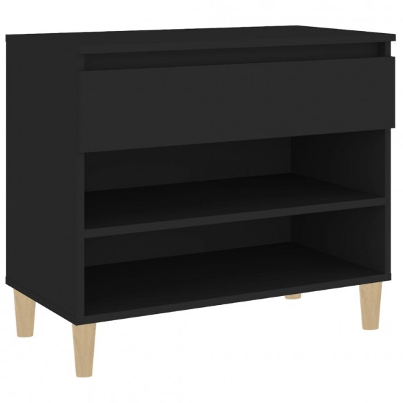 Armoire à chaussures Noir 70x36x60 cm 