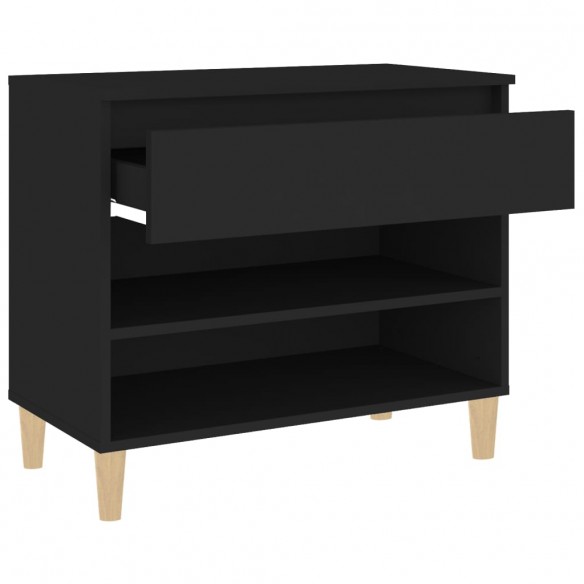Armoire à chaussures Noir 70x36x60 cm 