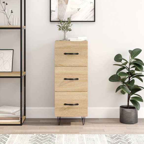 Buffet Chêne sonoma 34,5x34x90 cm 