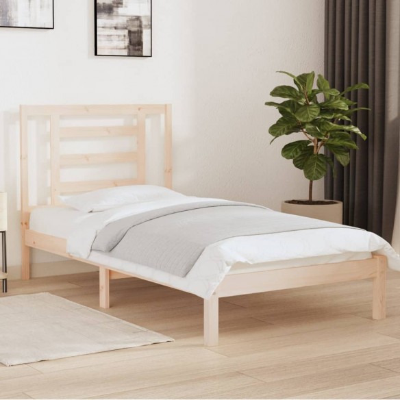 Lit Bois de pin massif 90x200 cm
