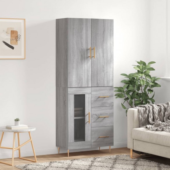 Buffet haut Sonoma gris 69,5x34x180 cm 