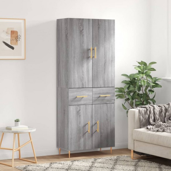 Buffet haut Sonoma gris 69,5x34x180 cm 