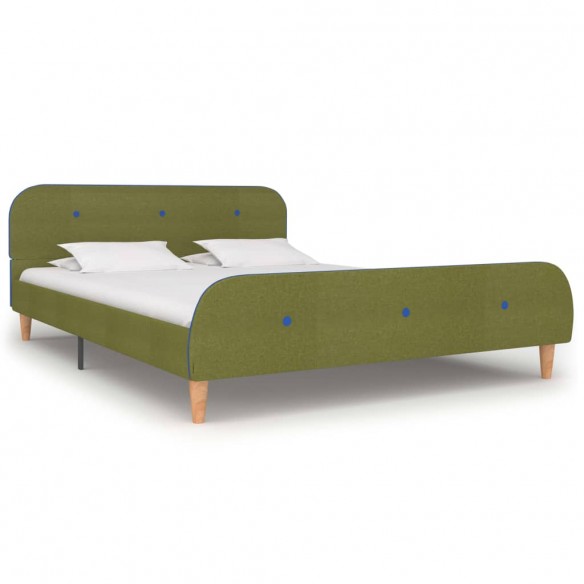 Lit Vert Tissu 140 x 200 cm