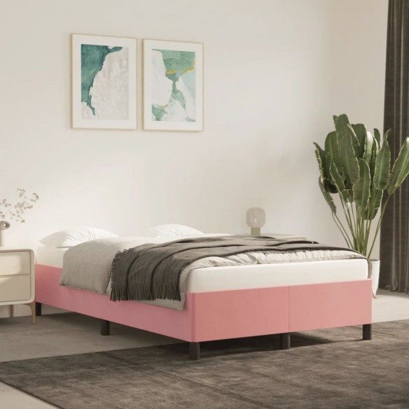 Lit Rose 120x200 cm Velours